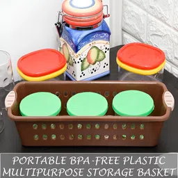 Kuber Industries Peach-Coloured 6 Pieces Multi-Utility Organisers image 5