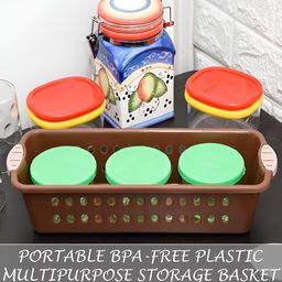 Kuber Industries Peach-Coloured 4 Pieces Multi-Utility Organisers image 2