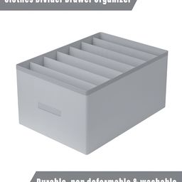 Kuber Industries Brown & Grey 2Pcs Reusable Trouser Box Organisers image 3