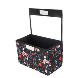 Kuber Industries Black & Red 3 Pcs Minnie Printed Storage Organizer With Lid image 5