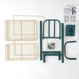UMAI Green & Yellow Metal Regular Multi-Utility Organisers image 3