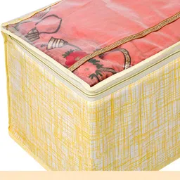 Kuber Industries Yellow & White 12 Pieces Printed Multi-Utility Organisers image 2