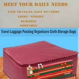 atorakushon Maroon Set of 6 Reusable Multi-Utility Organisers image 5