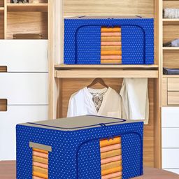 Kuber Industries Blue Set of 3 Regular Drawer Organiser Organisers image 4