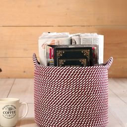 Pano Self Design Round Storage Basket Handles Organisers-image-123