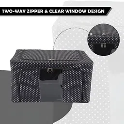 Kuber Industries Balck & Brown Printed 2 Pieces Waterproof Multi-Utility Organisers image 5