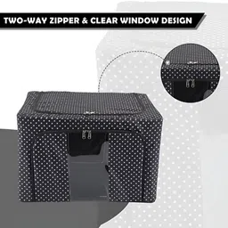 Kuber Industries Black & Grey 2 Pieces Printed Multi-Utility Organisers image 5