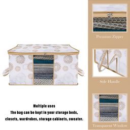 Kuber Industries White & Beige 2 Pieces Drawer Organisers image 3