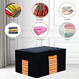 Kuber Industries Grey & Black Regular Drawer Organiser image 2