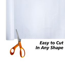 Kuber Industries White Printed Regular Shelf Liner image 2