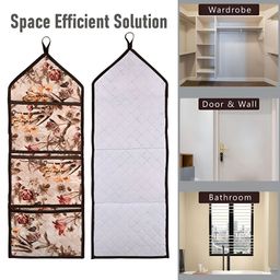 Kuber Industries Cream-Coloured 2 Pieces Printed Regular Wall Hanging Organisers image 2