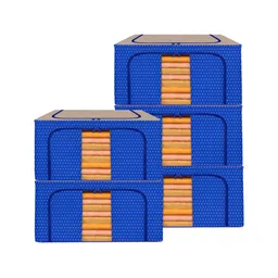 Kuber Industries Blue 5 Pieces Regular Drawer Organiser Organisers image 5