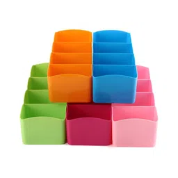 URBANFIX Assorted 4 Pieces Reusable Storage Drawer Organisers image 5