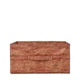 Kuber Industries Set Of 4 Brown & Maroon Printed Foldable Storage Boxes image 4