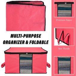 Kuber Industries Pink Set of 6 Multi-Utility Organisers image 4