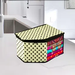 Kuber Industries Cream-Coloured & Black Printed 12 Pcs Reusable Multi-Utility Organisers image 2