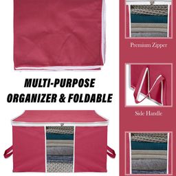 Kuber Industries Maroon Set of 4 Multi-Utility Organisers image 5