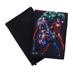 Kuber Industries 4 Pcs Black & Red Printed Acrylic Shirt Stacker With Lid image 2