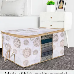 Kuber Industries White & Beige 2 Pieces Drawer Organisers image 2