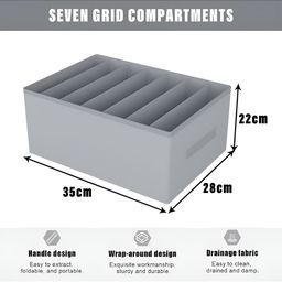 Kuber Industries Grey 2 Pieces Reusable Multi Utility Organisers image 2