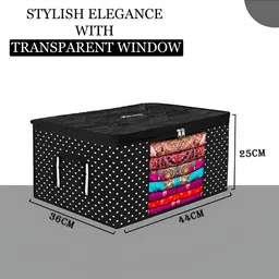 Kuber Industries Black Printed Regular Storage Bag image 3