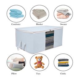 Kuber Industries Set of 6 Blue White Fabric Drawer Organiser image 5