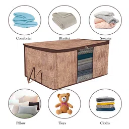 Kuber Industries Brown Set of 6 Printed Multi-Utility Organisers image 3