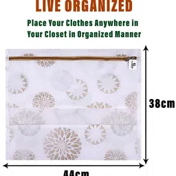 Kuber Industries White & Brown 6 Pieces Regular Multi-Utility Organisers image 4