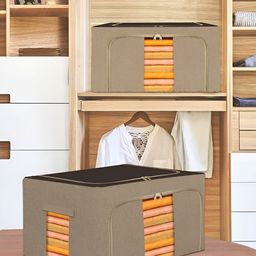 Kuber Industries Brown Set of 5 Regular Drawer Organisers image 3