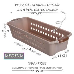 Kuber Industries Peach-Coloured 6 Pieces Multi-Utility Organisers image 4