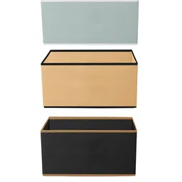 Kuber Industries Set Of 3 Solid Multipurposes Rectangular Foldable Storage Box image 3