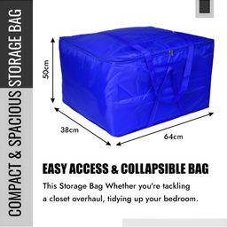 Kuber Industries Blue 2 Pcs Reusable Multi-Utility Organisers image 4
