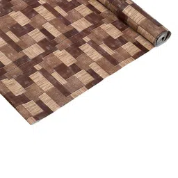 Kuber Industries Brown Geometric Printed Shelf Liners image 5