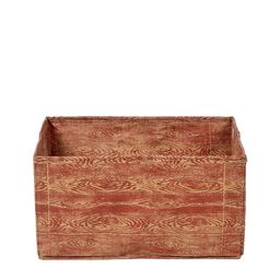 Kuber Industries Set Of 4 Brown & Maroon Printed Foldable Storage Boxes image 2