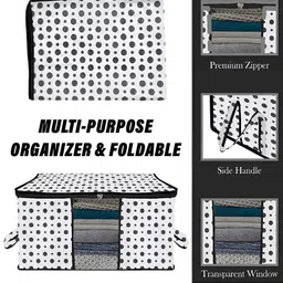 Kuber Industries Black & White 6 Pieces Regular Drawer Organisers image 3