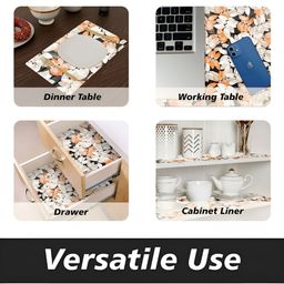 Kuber Industries Brown Printed Regular Shelf Liner image 5