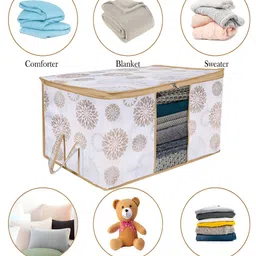 Kuber Industries White & Beige 2 Pieces Drawer Organisers image 4