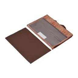 Kuber Industries Set Of 2 Brown Wooden Printed Large Storage Box With Tranasparent Lid image 5