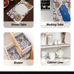 Kuber Industries White 2 Pieces Regular Shelf Liner image 2