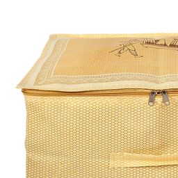 Kuber Industries Set Of 4 Gold-Colored Duli-Printed Wardrobe Organiser image 5