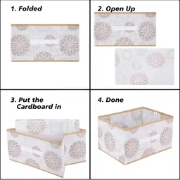 Kuber Industries White 6 Pcs Regular Drawer Organisers image 2