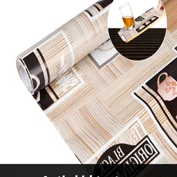 Kuber Industries Brown Printed Regular Shelf Liner image 5