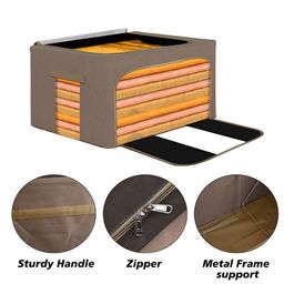 Kuber Industries Brown 3 Pieces Regular Storage Box Organisers image 2