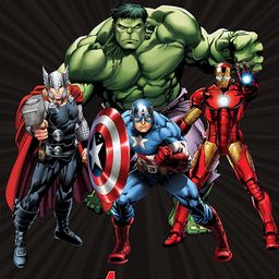 Kuber Industries Black Marvel Avengers Printed Foldable Laundry Organizer Box with Handle & Lid image 3