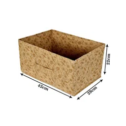 Kuber Industries Beige Printed Foldable Storage Box image 5