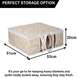 Kuber Industries Gold-Toned 4 Pieces Regular Multi-Utility Storage Bag Organisers image 4