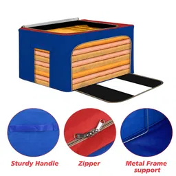 Kuber Industries Red 3 Pieces Storage Box Drawer Organisers image 3