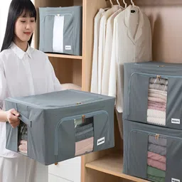 HOKIPO Grey Set of 4 Regular Drawer Organiser Organisers image 5