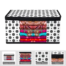 Kuber Industries Black & White 6 Pieces Regular Drawer Organisers image 5