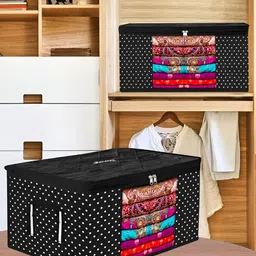 Kuber Industries Black Printed Regular Storage Bag image 4